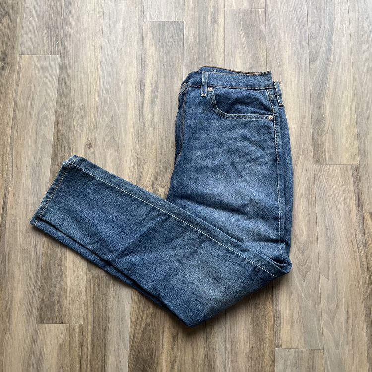Vintage Slim Fitted Denim Jeans, W36 S, Blue image 3
